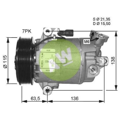 HR CVC A/D PV7 119MM 12V V-B