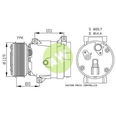 HR V5 A/D PV7 123MM ST5 12V H-B