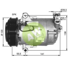 HR CVC A/D PV5 124MM 12V V-B T.P.