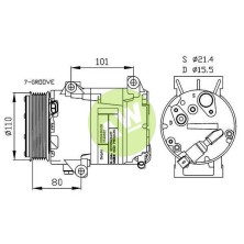 HR CVC A/D PV7 115MM 12V H-B