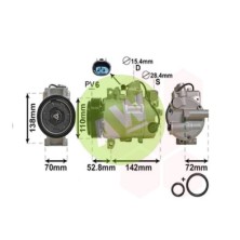NP 6SEU14C A/D PV6 110MM 12V V-B VAL.ELECT. (64526980044)