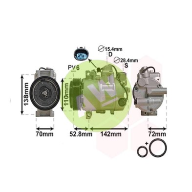 NP 6SEU14C A/D PV6 110MM 12V V-B VAL.ELECT. (64526980044)