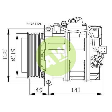 NP 7SEU16C A/D PV7 125MM 12V V-B