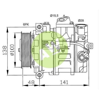 NP 7SEU17C A/D PV6 105MM 12V V-B