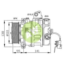 NP 7SEU17C A/D PV8 115MM 12V V-B