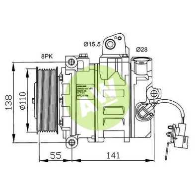 NP 7SEU17C A/D PV8 115MM 12V V-B